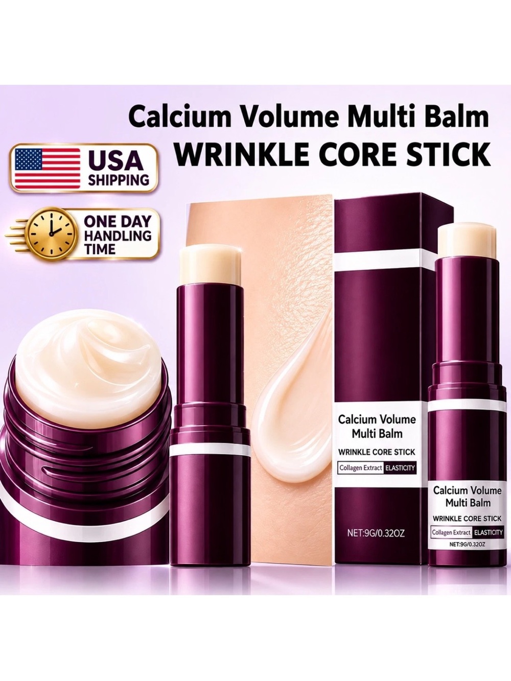 Korean Beauty Calcium Volume Multi Balm Wrinkle Core Stick - Face - Eyes - Lips